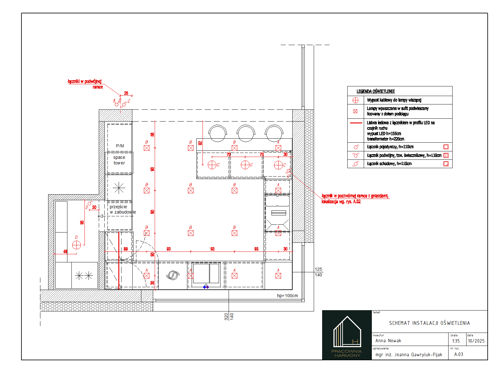 PROJEKT FUNKCJONALNY KUCHNI + schematy instalacji (1 rata) - obrazek 4